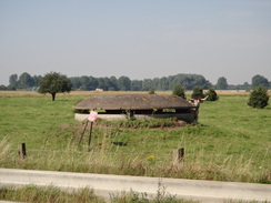 P2012DSC01439	A pillbox on the site of Oakington Airfield.