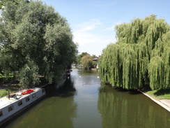 P2012DSC01458	The Cam viewed from the Victoria Avenue bridge.