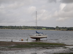 P2012DSC01563	A boat on the foreshore near Ragmarsh Farm.