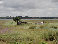 P2012DSC01588	An old boat on the foreshore.