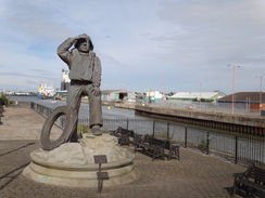 P2012DSC01731	The RNLI memorial by Lowestoft Inner Harbour.