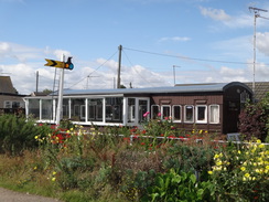 P2012DSC01763	An old railway carriage, now a cottage.