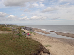 P2012DSC01786	A stream outfall at Benacre Ness.