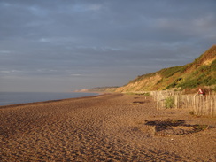 P2012DSC01944	Looking south along the beach from Dunwich.