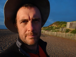 P2012DSC01946	Myself on Dunwich beach.