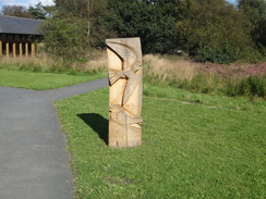 P2012DSC02635	A sculpture outside the Sutton Bank Visitor's Centre.