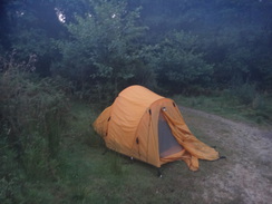 P2012DSC02697	My tent near Oak Dale Upper Reservoir.
