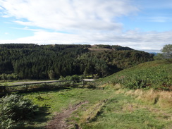 P2012DSC02881	The view back over Easby Moor from the climb onto Great Ayton Moor.