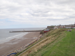 P2012DSC03191	Looking along the cliffs towards Whitby.