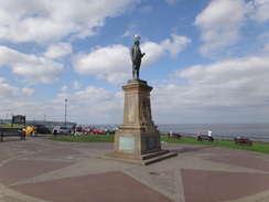 P2012DSC03196	The Captain Cook statur in Whitby.