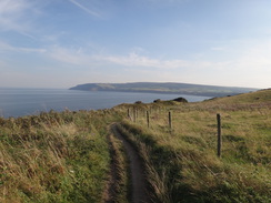 P2012DSC03256	The cliffs approaching Robin Hood's Bay.