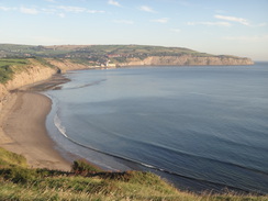 P2012DSC03295	Looking back over Robin Hood's Bay.