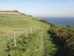 P2012DSC03328	Heading along the cliffs away from Ravenscar.