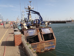 P2012DSC03415	A trawler at Scarborough Harbour