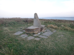 P2012DSC03487	The bench marking the end of the Cleveland Way.