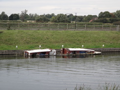 P2012DSC03741	A sunken boat at Little Thetford moorings.