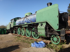 P2012DSC03864	A Finnish 5-foot gauge locomotive at Epping station.