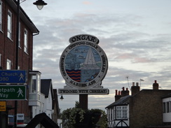 P2012DSC03885	Chipping Ongar village sign.