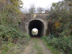 P2012DSC04116	The bridge under the railway line at Fambridge Hall.