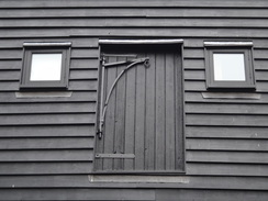 P2012DSC04274	Details on a barn at Boxted Hall.