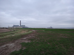 P2013DSC04598	The view east towards Kingsnorth Power Station.