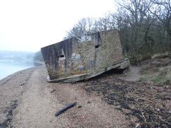 P2013DSC04655	A pillbox on the foreshore near Lower Upnor.