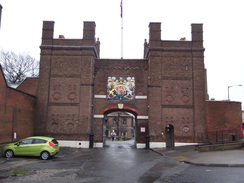 P2013DSC04718	An entrance gateway leading into Chatham Dockyard.