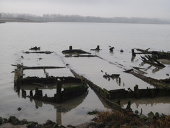 P2013DSC04796	Ruined boats in Funton Creek.