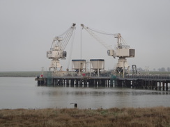 P2013DSC04847	A jetty near Kemsley Marshes.