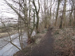 P2013DSC04990	The Derwent at the old Rowsley Marshalling Yards.