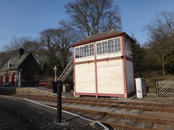 P2013DSC05096	The ex-Bamford signal box at Darley Dale.