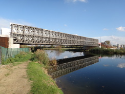 P2017DSC07092	The temporary bridge over the river.