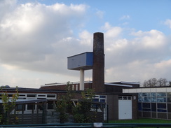 P2017DSC07154	A strange school building in St Neots.