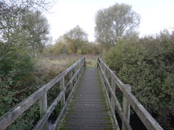 P2017DSC07175	A footbridge acros a stream.