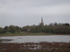 P2017DSC07266	A distant view of Bluntisham church,