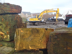 P2017DSC07278	A digger in West End Marina, Earith.