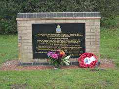 P2017DSC07284	A memorial to the crew of a Lancaster that crashed near Earith.