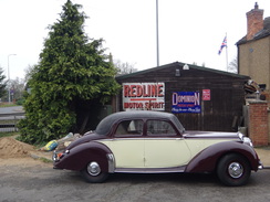 P2017DSC07387	A classic car off the A1 in Wyboston.