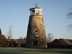 P2018DSC07480	The stump of Sharnbrook windmill.