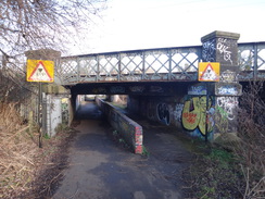 P2018DSC07546	A railway bridge to the west of Bedford.