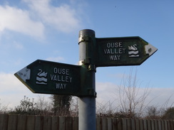 P2018DSC07678	Ouse Valley Way signs in Carlton.