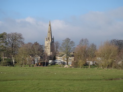 P2018DSC07682	A view north across the floodplain towards Harrold church.