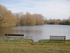 P2018DSC07782	A lake in Emberton Country Park.