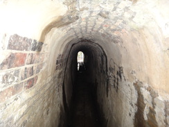 P2018DSC07908	Inside the cattle creep under the Iron Trunk Aqueduct.