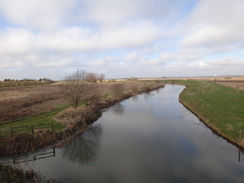 P2018DSC08220	The view west along the river from the A10 bridge.