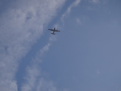 P2018DSC08244	A Hercules flying overhead.