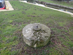 P2018DSC08273	A Blackers Bombard pedestal at the Hermitage Marina.