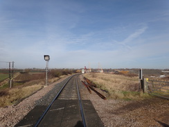 P2018DSC08388	Crossing the railway line at Newmarket Bridge.