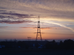 P2018DSC08531	A power pylon to the north of Littleport.