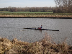 P2018DSC08566	A rower on the river.